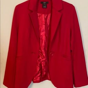 Luii Anthropologie Red Blazer